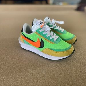 Kids Nike Sacai X LDWaffle Green Gusto size 11C